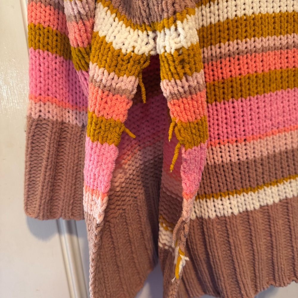 Aerie Chenille Striped Oversized Turtleneck Sweater - Picture 5 of 5